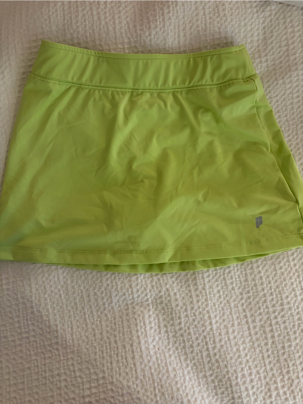 Prince Neon Green Girls Athletic Skirt